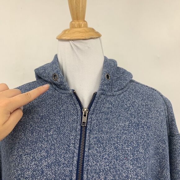 Adriano Goldschmied AG Hoodie Sweater Womens S Small Full Zip Fleece Rib Trim - Picture 4 of 13